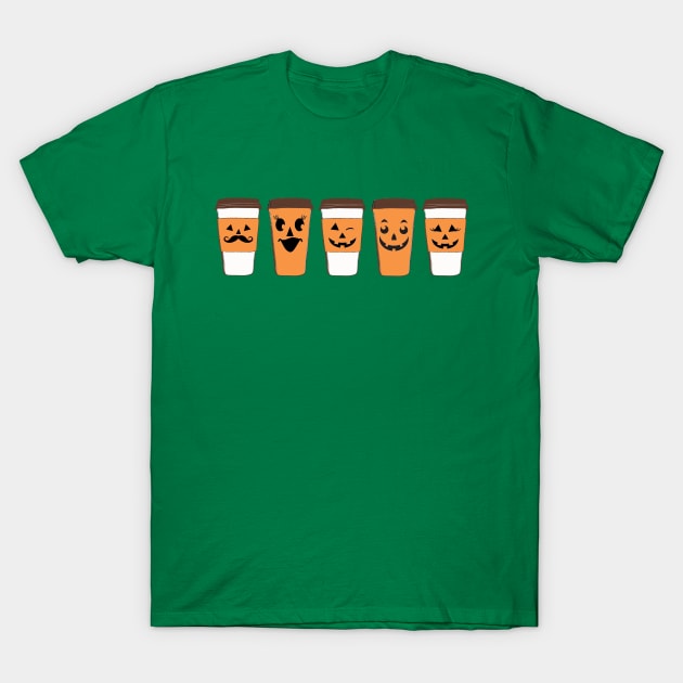 Pumpkin Family T-Shirt by Coffee And